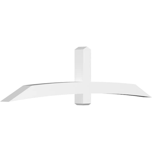 Ekena Millwork Bellingham Architectural Grade PVC Gable Bracket, 108"W x 27"H x 6"D x 6"F, 6/12 Pitch GBP108X27X0606BEL00 - main